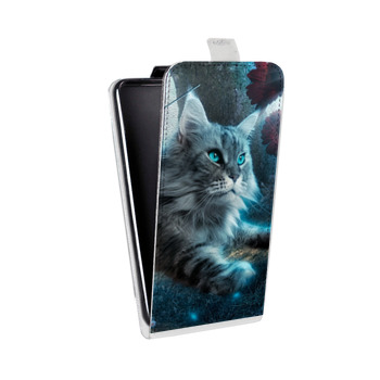 Дизайнерский вертикальный чехол-книжка для Samsung Galaxy Core Lite Кошки (на заказ)