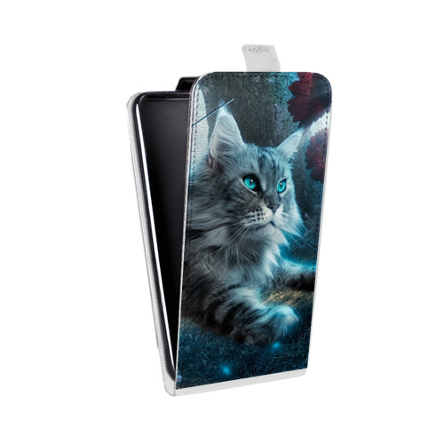 Дизайнерский вертикальный чехол-книжка для LG K10 Кошки