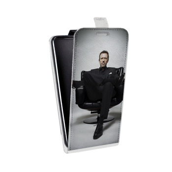 Дизайнерский вертикальный чехол-книжка для LG K7 Доктор Хаус (на заказ)