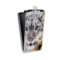Дизайнерский вертикальный чехол-книжка для HTC 10 Леопард