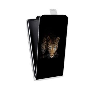 Дизайнерский вертикальный чехол-книжка для Alcatel One Touch Idol 3 (4.7) Леопард (на заказ)