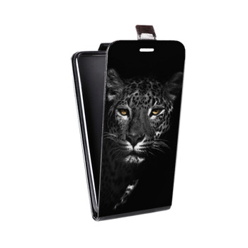 Дизайнерский вертикальный чехол-книжка для OnePlus 6T Леопард (на заказ)
