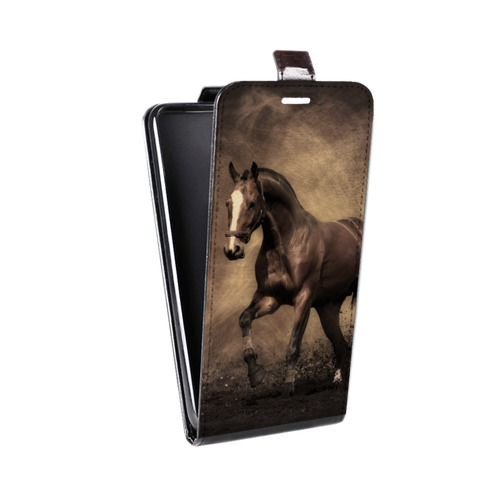 Дизайнерский вертикальный чехол-книжка для Iphone 6 Plus/6s Plus Лошади