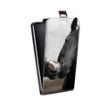 Дизайнерский вертикальный чехол-книжка для HTC Desire 400 Лошади