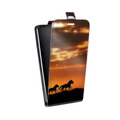 Дизайнерский вертикальный чехол-книжка для Samsung Galaxy J6 Лошади