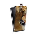 Дизайнерский вертикальный чехол-книжка для Huawei Honor 6 Plus Львы