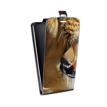 Дизайнерский вертикальный чехол-книжка для Samsung Galaxy S6 Edge Львы (на заказ)