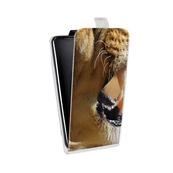 Дизайнерский вертикальный чехол-книжка для Samsung Galaxy Note 2 Львы (на заказ)