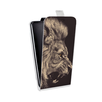 Дизайнерский вертикальный чехол-книжка для Samsung Galaxy Alpha Львы (на заказ)