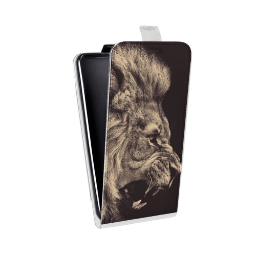 Дизайнерский вертикальный чехол-книжка для Iphone 12 Pro Львы
