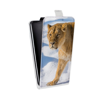 Дизайнерский вертикальный чехол-книжка для Sony Xperia XZ Premium Львы (на заказ)