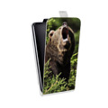 Дизайнерский вертикальный чехол-книжка для Explay Air Медведи
