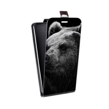 Дизайнерский вертикальный чехол-книжка для Huawei Honor 8 Медведи (на заказ)