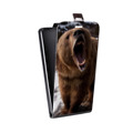 Дизайнерский вертикальный чехол-книжка для Samsung Galaxy Core Медведи