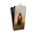 Дизайнерский вертикальный чехол-книжка для Samsung Galaxy Grand Prime Медведи