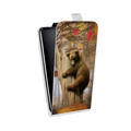 Дизайнерский вертикальный чехол-книжка для Huawei Honor 30 Медведи