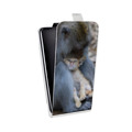 Дизайнерский вертикальный чехол-книжка для Samsung Galaxy Core Prime Обезьяны