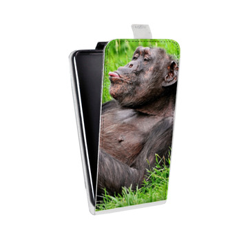 Дизайнерский вертикальный чехол-книжка для Samsung Galaxy Note 2 Обезьяны (на заказ)