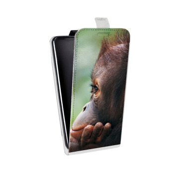 Дизайнерский вертикальный чехол-книжка для OnePlus 6T Обезьяны (на заказ)