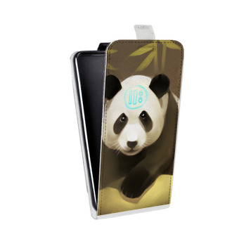 Дизайнерский вертикальный чехол-книжка для OnePlus 6T Панды (на заказ)
