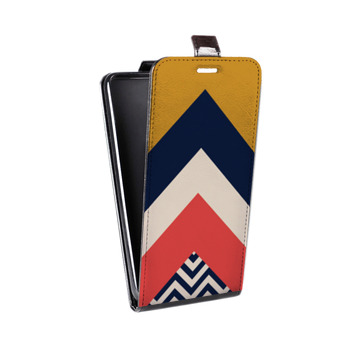 Дизайнерский вертикальный чехол-книжка для LG G5 Блоки шевроны (на заказ)