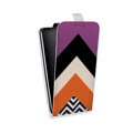 Дизайнерский вертикальный чехол-книжка для HTC Desire 530 Блоки шевроны