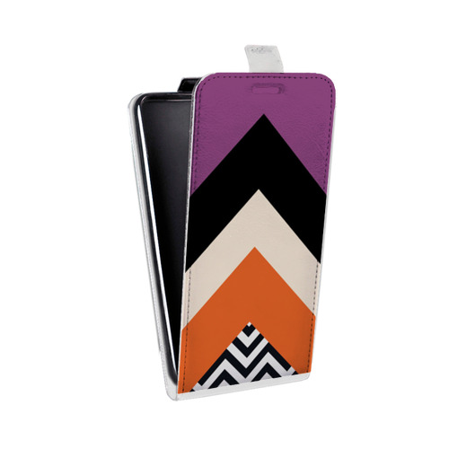 Дизайнерский вертикальный чехол-книжка для HTC Desire 530 Блоки шевроны