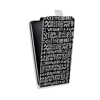 Дизайнерский вертикальный чехол-книжка для Iphone 6/6s Фрик узоры (на заказ)