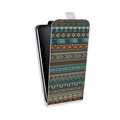 Дизайнерский вертикальный чехол-книжка для HTC Desire 601 Плетение индейцев