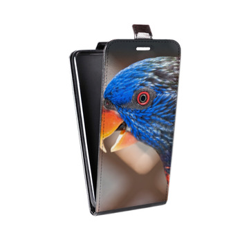 Дизайнерский вертикальный чехол-книжка для Samsung Galaxy S6 Edge Попугаи (на заказ)