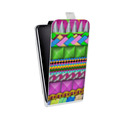 Дизайнерский вертикальный чехол-книжка для HTC Desire 601 Блестящее разноцветие