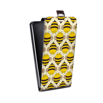 Дизайнерский вертикальный чехол-книжка для Lenovo P70 Пчелиные узоры (на заказ)