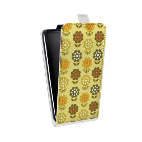 Дизайнерский вертикальный чехол-книжка для HTC Desire 601 Богемские шаблоны