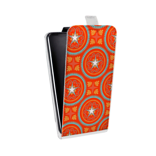 Дизайнерский вертикальный чехол-книжка для HTC Desire 530 Богемские шаблоны