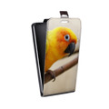 Дизайнерский вертикальный чехол-книжка для LG Optimus G2 mini Попугаи