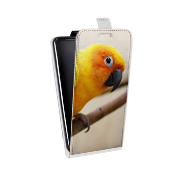 Дизайнерский вертикальный чехол-книжка для Samsung Galaxy S6 Edge Попугаи (на заказ)