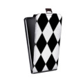 Дизайнерский вертикальный чехол-книжка для HTC Desire 516 Черно-белые фантазии