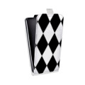 Дизайнерский вертикальный чехол-книжка для LG K4 Черно-белые фантазии