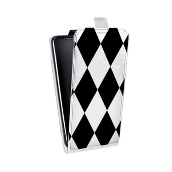 Дизайнерский вертикальный чехол-книжка для Huawei Mate 20 Черно-белые фантазии (на заказ)
