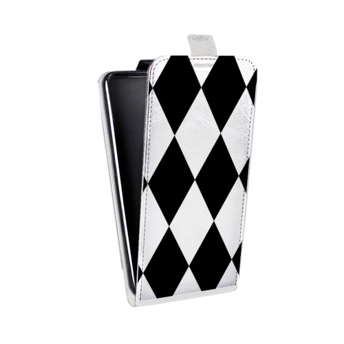 Дизайнерский вертикальный чехол-книжка для LG K10 Черно-белые фантазии
