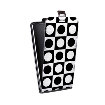 Дизайнерский вертикальный чехол-книжка для Huawei P9 Lite Черно-белые фантазии (на заказ)