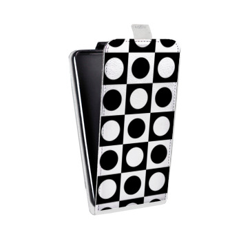 Дизайнерский вертикальный чехол-книжка для Huawei P40 Lite E Черно-белые фантазии (на заказ)