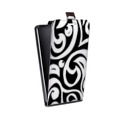 Дизайнерский вертикальный чехол-книжка для Asus ZenFone Live Черно-белые фантазии