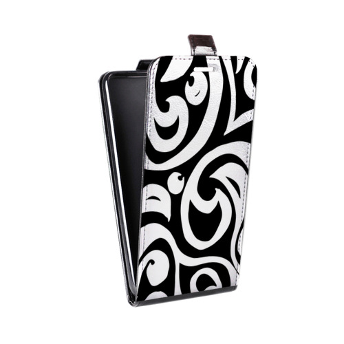 Дизайнерский вертикальный чехол-книжка для HTC Desire 601 Черно-белые фантазии