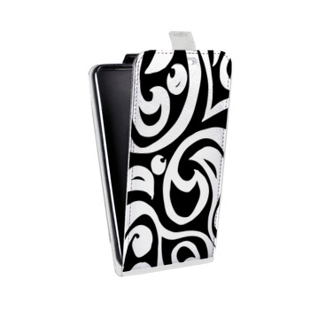 Дизайнерский вертикальный чехол-книжка для Samsung Galaxy Mega 6.3 Черно-белые фантазии (на заказ)