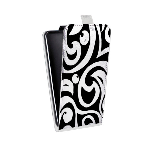 Дизайнерский вертикальный чехол-книжка для Realme 7 Pro Черно-белые фантазии