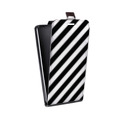 Дизайнерский вертикальный чехол-книжка для Alcatel One Touch Idol X Черно-белые фантазии