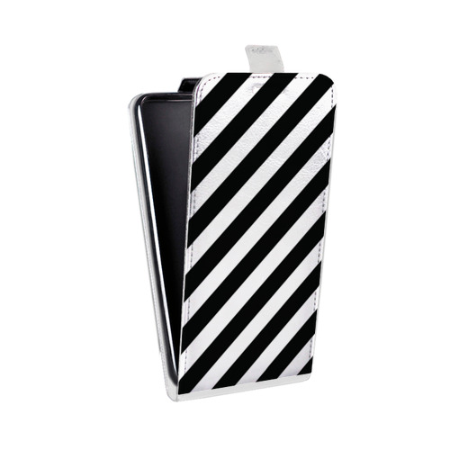 Дизайнерский вертикальный чехол-книжка для Alcatel 1C Черно-белые фантазии