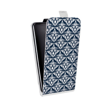 Дизайнерский вертикальный чехол-книжка для Sony Xperia E5 Дамаск Шаблоны (на заказ)