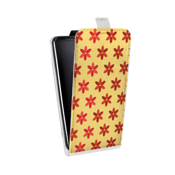 Дизайнерский вертикальный чехол-книжка для Iphone Xs Max Бежевые цветы (на заказ)